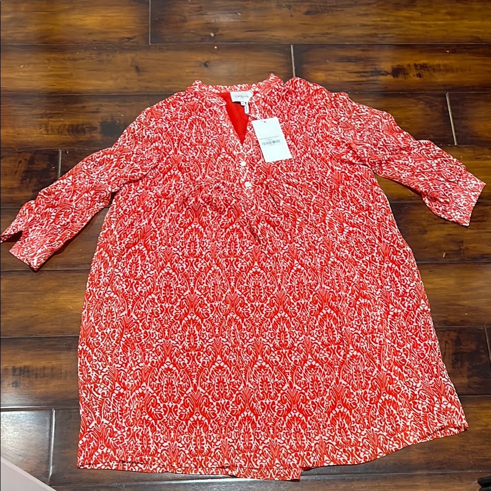 Red and White Summer Dress